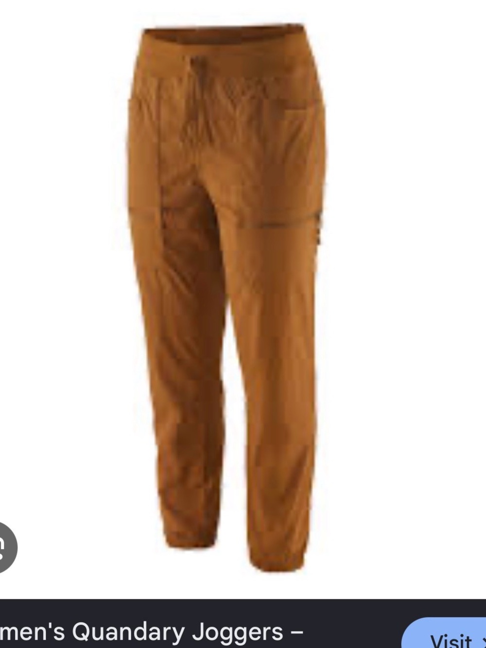 Patagonia Women's Quandary Joggers - XXL Hiking Pants - Shelter Brown